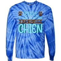 Sorry I Am Late I Saw A Dog Cute Gift Tie-Dye Long Sleeve Shirt