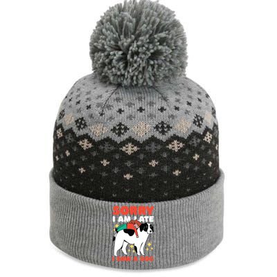 Sorry I Am Late I Saw A Dog Cute Gift The Baniff Cuffed Pom Beanie