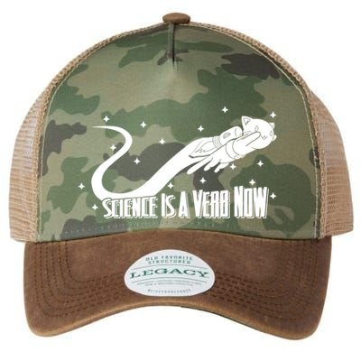 Science Is A Verb Now Legacy Tie Dye Trucker Hat