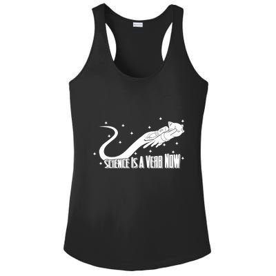 Science Is A Verb Now Ladies PosiCharge Competitor Racerback Tank