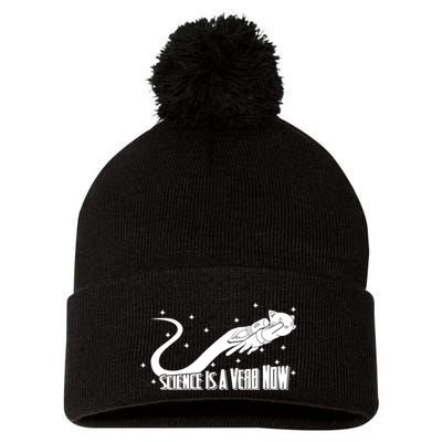 Science Is A Verb Now Pom Pom 12in Knit Beanie
