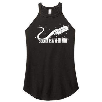 Science Is A Verb Now Women’s Perfect Tri Rocker Tank