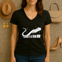 Science Is A Verb Now Women's V-Neck T-Shirt