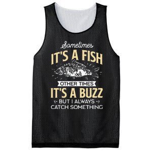 Sometimes Its A Fish Funny Fishing & Angler Joke Gift Mesh Reversible Basketball Jersey Tank