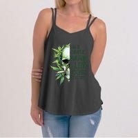 Skull I’M A Simple Man I Like Doobies And Boobies Women's Strappy Tank