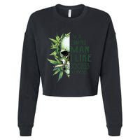 Skull I’M A Simple Man I Like Doobies And Boobies Cropped Pullover Crew