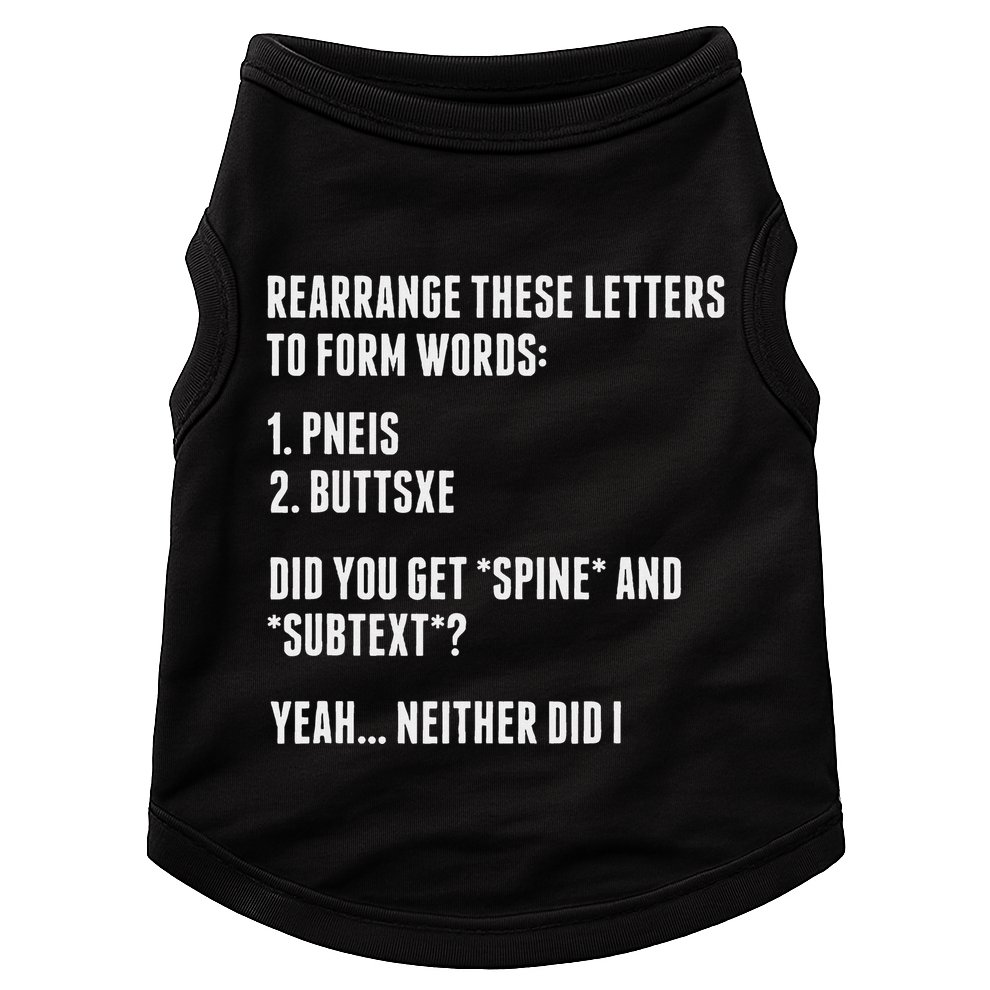 Sexual Innuendo Adult Humor Offensive Dirty Pun Gag Gift Doggie Tank