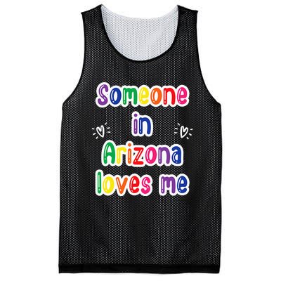 Someone In Arizona Loves Me Mesh Reversible Basketball Jersey Tank