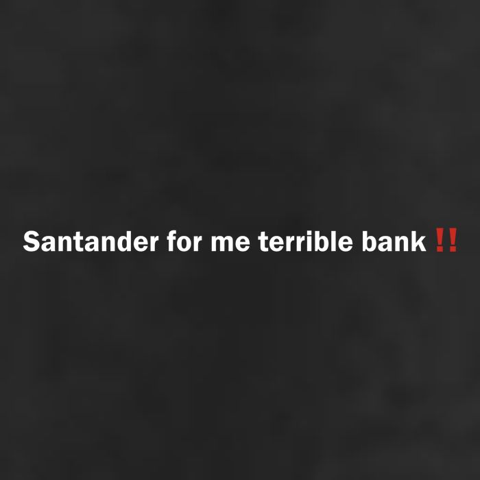 Santander Is A Terrible Bank Adult Drive Performance Visor