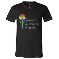 Someone In Arizona Loves Me Cactus AZ Vintage V-Neck T-Shirt