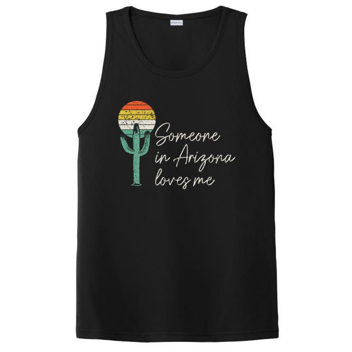 Someone In Arizona Loves Me Cactus AZ Vintage PosiCharge Competitor Tank