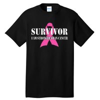 Survivor I Am Stronger Than Cancer Breast Cancer Awareness Tall T-Shirt