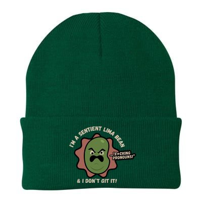 Spawnonme IM A Sentient Lima Bean And I DonT Git It Knit Cap Winter Beanie