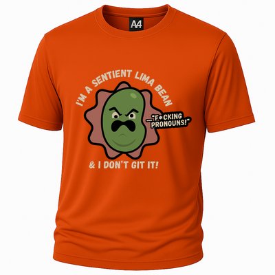 Spawnonme IM A Sentient Lima Bean And I DonT Git It Cooling Performance Crew T-Shirt