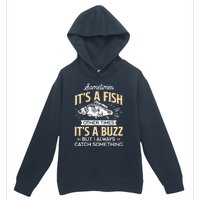 Sometimes ItS A Fish Funny Fishing & Angler Joke Gift Urban Pullover Hoodie