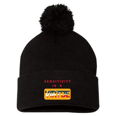 Sensitivity Is A Virtue Tshirt Pom Pom 12in Knit Beanie