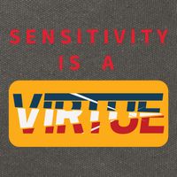 Sensitivity Is A Virtue Tshirt Cotton Canvas Backpack