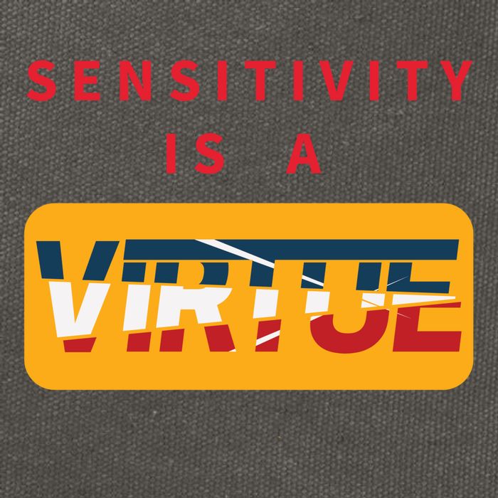 Sensitivity Is A Virtue Tshirt Cotton Canvas Backpack