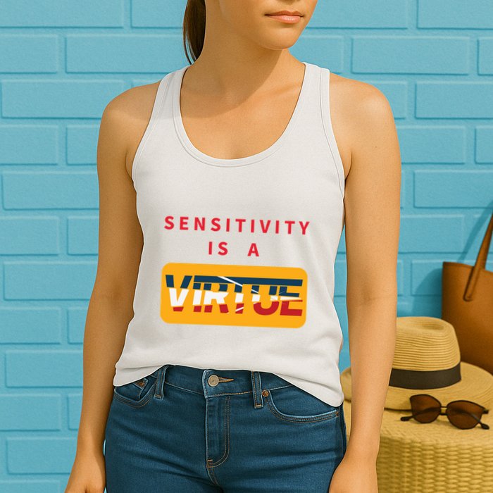 Sensitivity Is A Virtue Tshirt Womens Tank Top