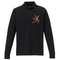 Sally I Am 50 Vintage Fifty Years Old 50th Birthday Performance Long Sleeve Polo