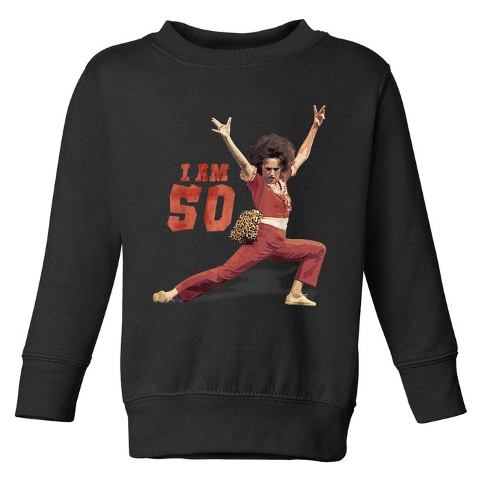 Sally I Am 50 Vintage Fifty Years Old 50th Birthday Toddler Sweatshirt