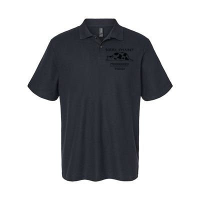 Sorry, I'm a bit Moody Today Cute moody Cow Softstyle Adult Sport Polo