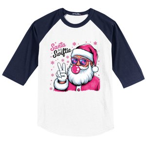 Santa Is A Taylor Lover Funny Christmas Holiday Santa Claus Baseball Sleeve Shirt