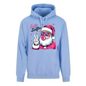 Santa Is A Taylor Lover Funny Christmas Holiday Santa Claus Unisex Surf Hoodie