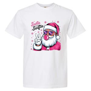 Santa Is A Taylor Lover Funny Christmas Holiday Santa Claus Garment-Dyed Heavyweight T-Shirt