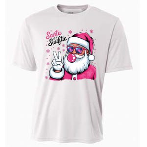 Santa Is A Taylor Lover Funny Christmas Holiday Santa Claus Cooling Performance Crew T-Shirt