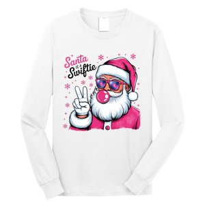 Santa Is A Taylor Lover Funny Christmas Holiday Santa Claus Long Sleeve Shirt