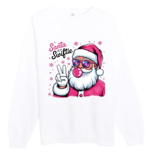 Santa Is A Taylor Lover Funny Christmas Holiday Santa Claus Premium Crewneck Sweatshirt