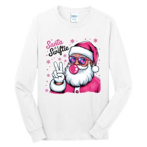 Santa Is A Taylor Lover Funny Christmas Holiday Santa Claus Tall Long Sleeve T-Shirt