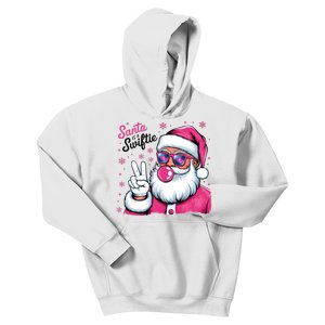 Santa Is A Taylor Lover Funny Christmas Holiday Santa Claus Kids Hoodie