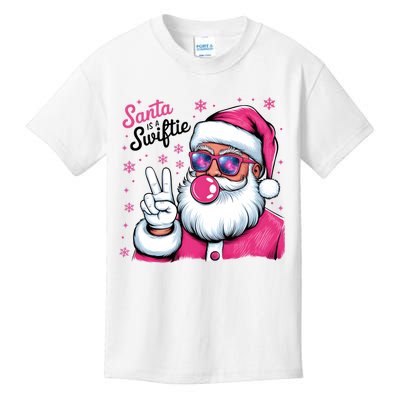 Santa Is A Taylor Lover Funny Christmas Holiday Santa Claus Kids T-Shirt