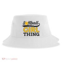 Softball ItS A Girl Thing Sustainable Bucket Hat