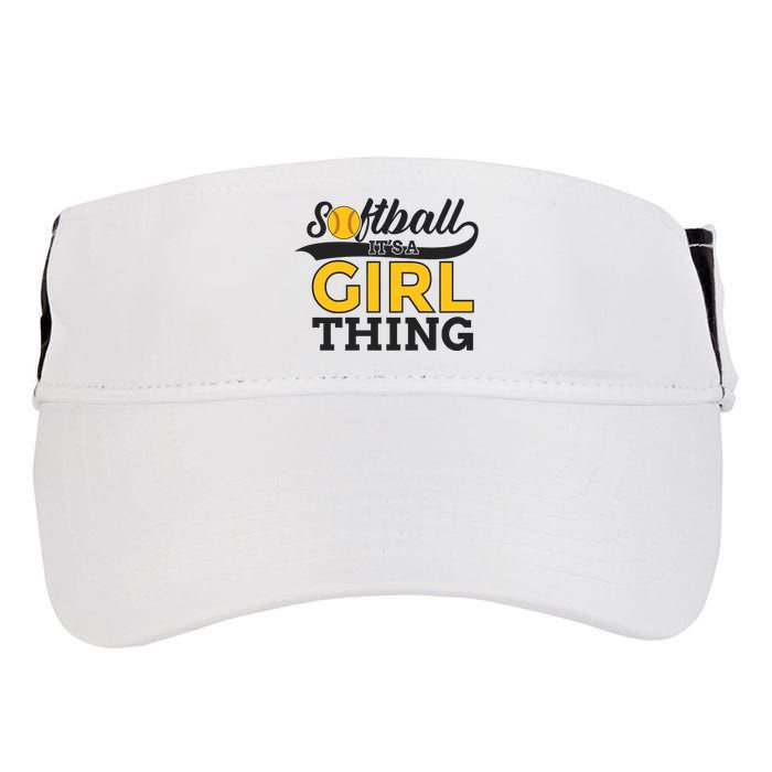 Softball ItS A Girl Thing Adult Drive Performance Visor