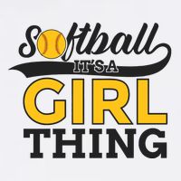Softball ItS A Girl Thing Adult Drive Performance Visor