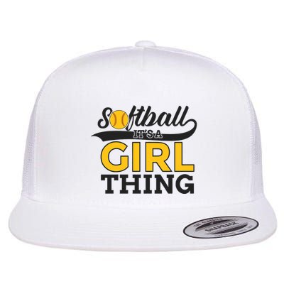 Softball ItS A Girl Thing Flatbill Hat