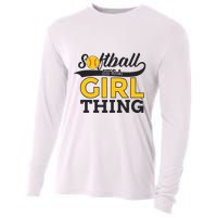 Softball ItS A Girl Thing Cooling Performance Long Sleeve Crew