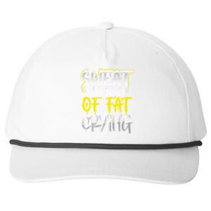 Sweat Is A Result Of Fat Crying Funny Gift Workout Gym Design Cool Gift Snapback Five-Panel Rope Hat