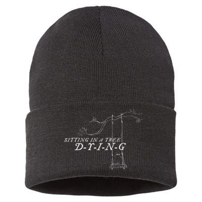 Sitting In A Tree Dying Lyric Sustainable Knit Beanie