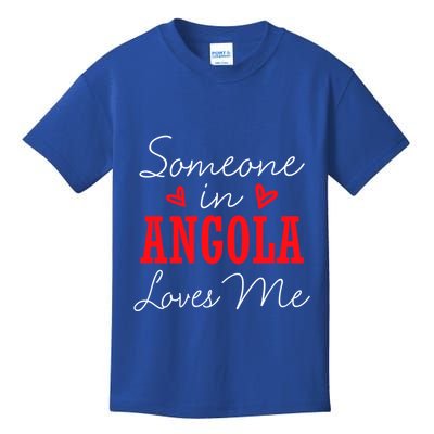 Someone In Angola Loves Me Relationship Couple Luanda Cool Gift Kids T-Shirt