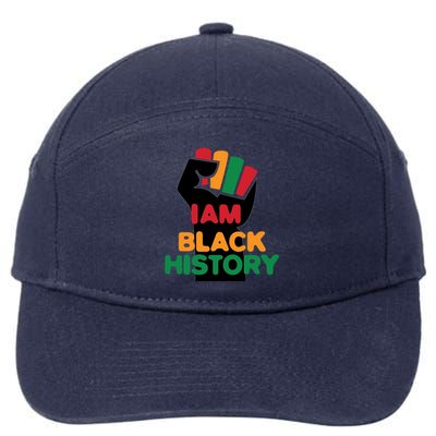 Strong I Am Black History For Juneteenth Day Gift 7-Panel Snapback Hat