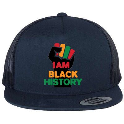 Strong I Am Black History For Juneteenth Day Gift Flat Bill Trucker Hat