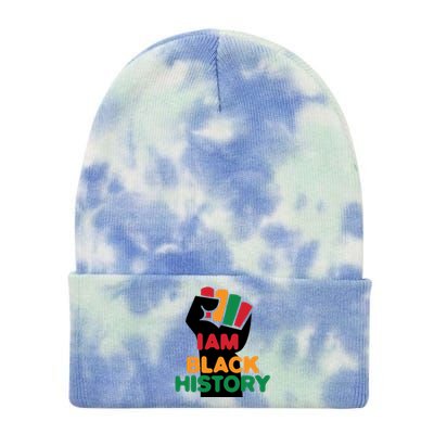 Strong I Am Black History For Juneteenth Day Gift Tie Dye 12in Knit Beanie