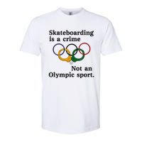 Skateboarding Is A Crime Not An Sport Softstyle CVC T-Shirt