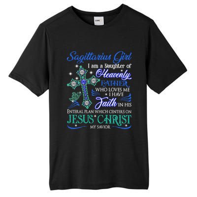 Sagittarius I Am A Daughter Of Heavenly Jesus Christ Gift Tall Fusion ChromaSoft Performance T-Shirt