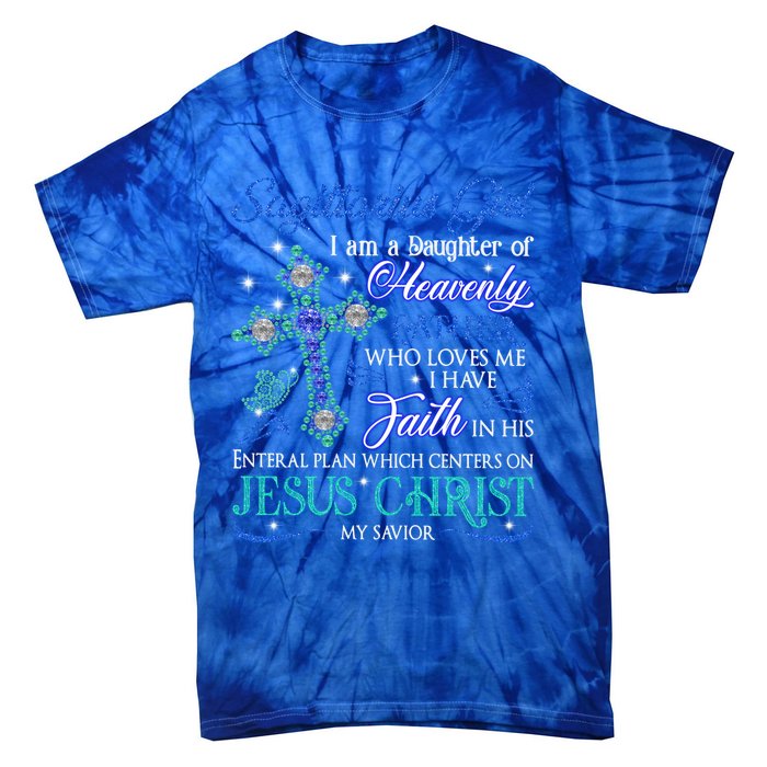 Sagittarius I Am A Daughter Of Heavenly Jesus Christ Gift Tie-Dye T-Shirt