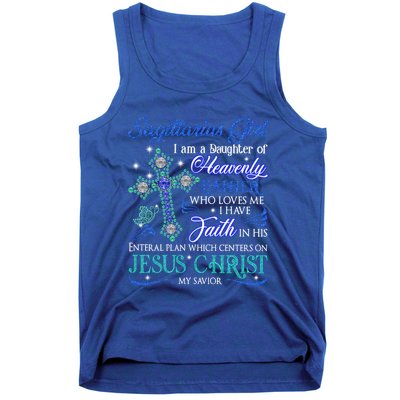 Sagittarius I Am A Daughter Of Heavenly Jesus Christ Gift Tank Top